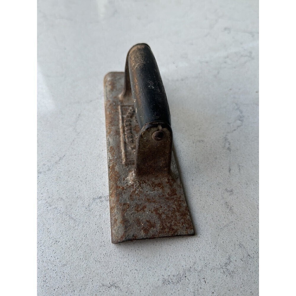 Antique The Kramer Bros Concrete Edger Tool Cast Iron dayton OH USA - Picture 5 of 5